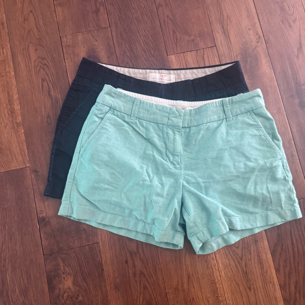 J. Crew Factory Women's Shorts - Black and Mint